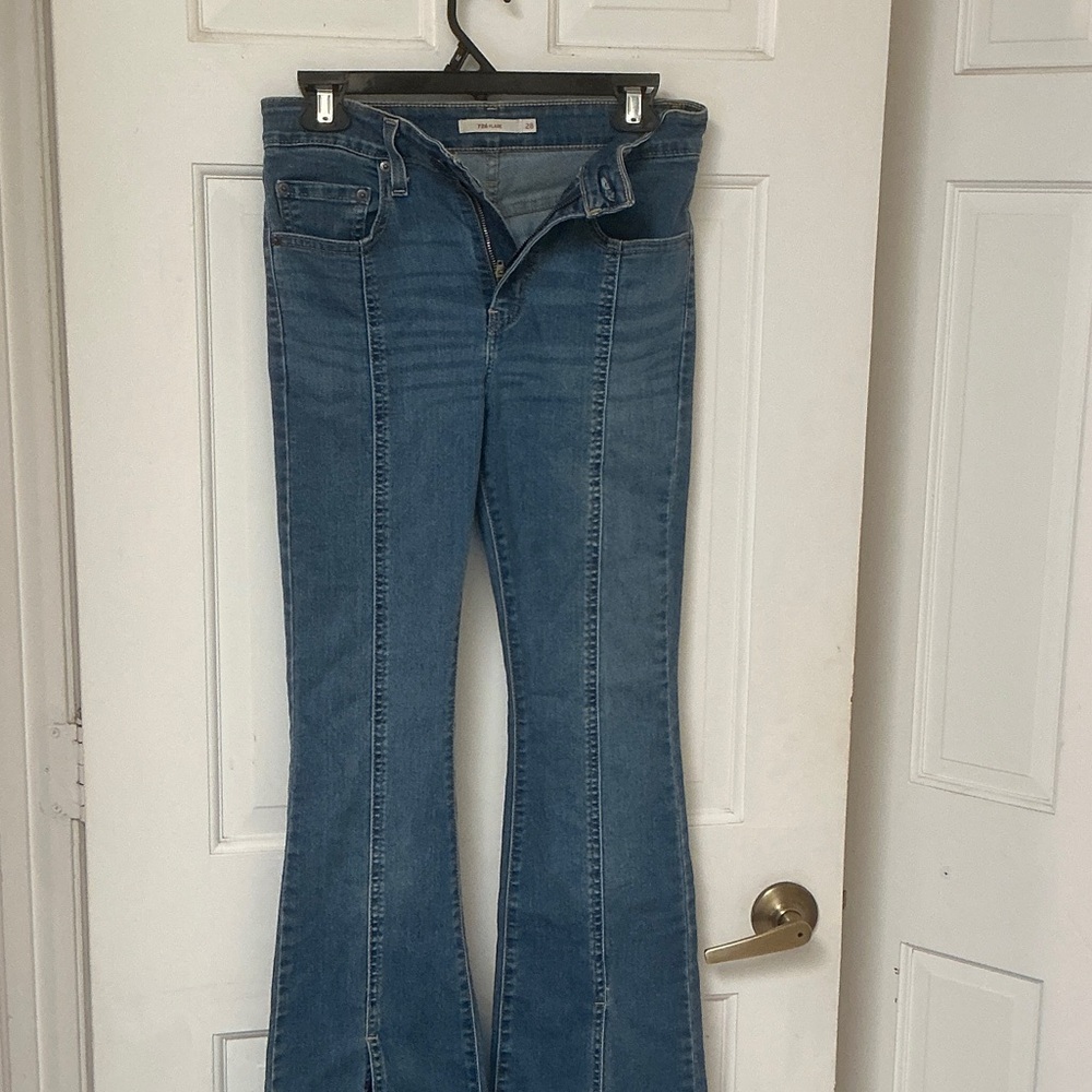 Levi's Medium Blue Flare Jeans
